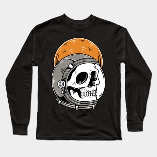 Astronaut Skull to The Moon Long Sleeve T-Shirt